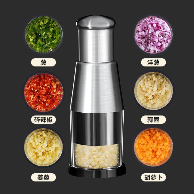 Garlic Crusher Onion Chopper Multipeler Vegetables Chopper Manual Garlic Press Machine Garlic Squeezer Kitchen Gadget - DOGNORGAL