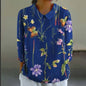 Creative Retro Chinese Style Floral Print Shirt