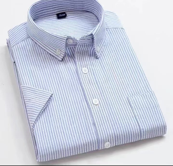 Autumn Striped Shirt Men's Business Casual