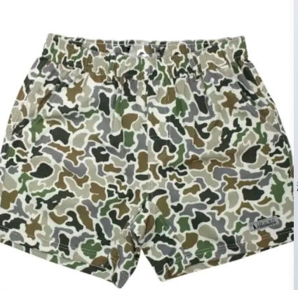 Elastic Digital Printing Camouflage Pocket Shorts