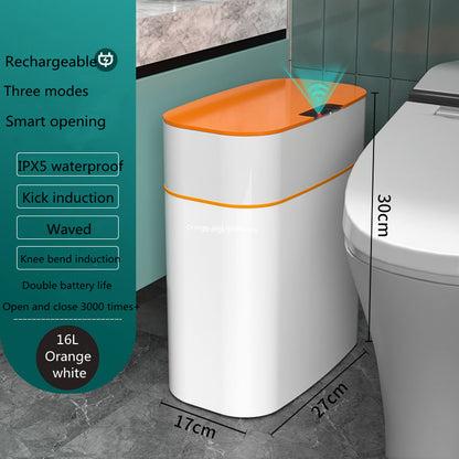 Smart Trash Can With Lid For Bedroom And Living Room Kitchen Storage Box Trash Can Induction Small Car Box Automatic Smart Dustbin Smart Trash Bin - DOGNORGAL